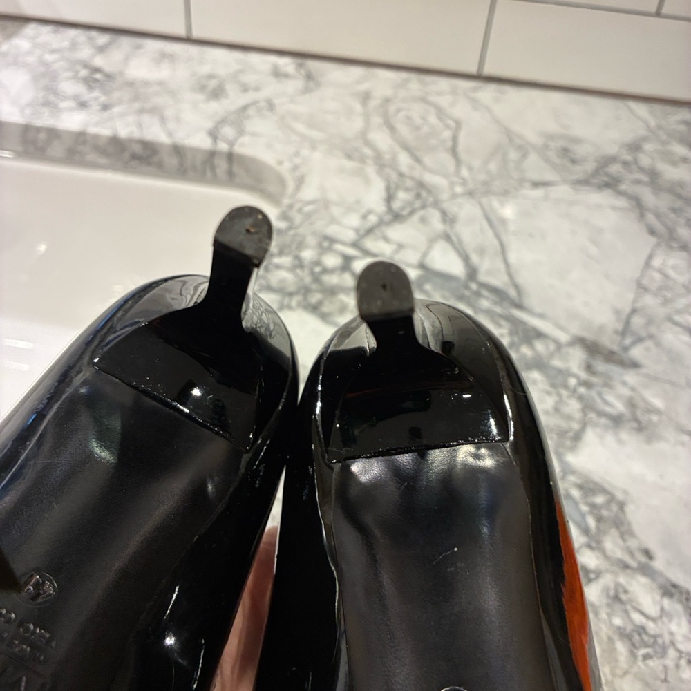 VICINI Giuseppe Zanotti Black Patent leather Pointed-Toe stiletto Pumps 41 Italy - Picture 13 of 13
